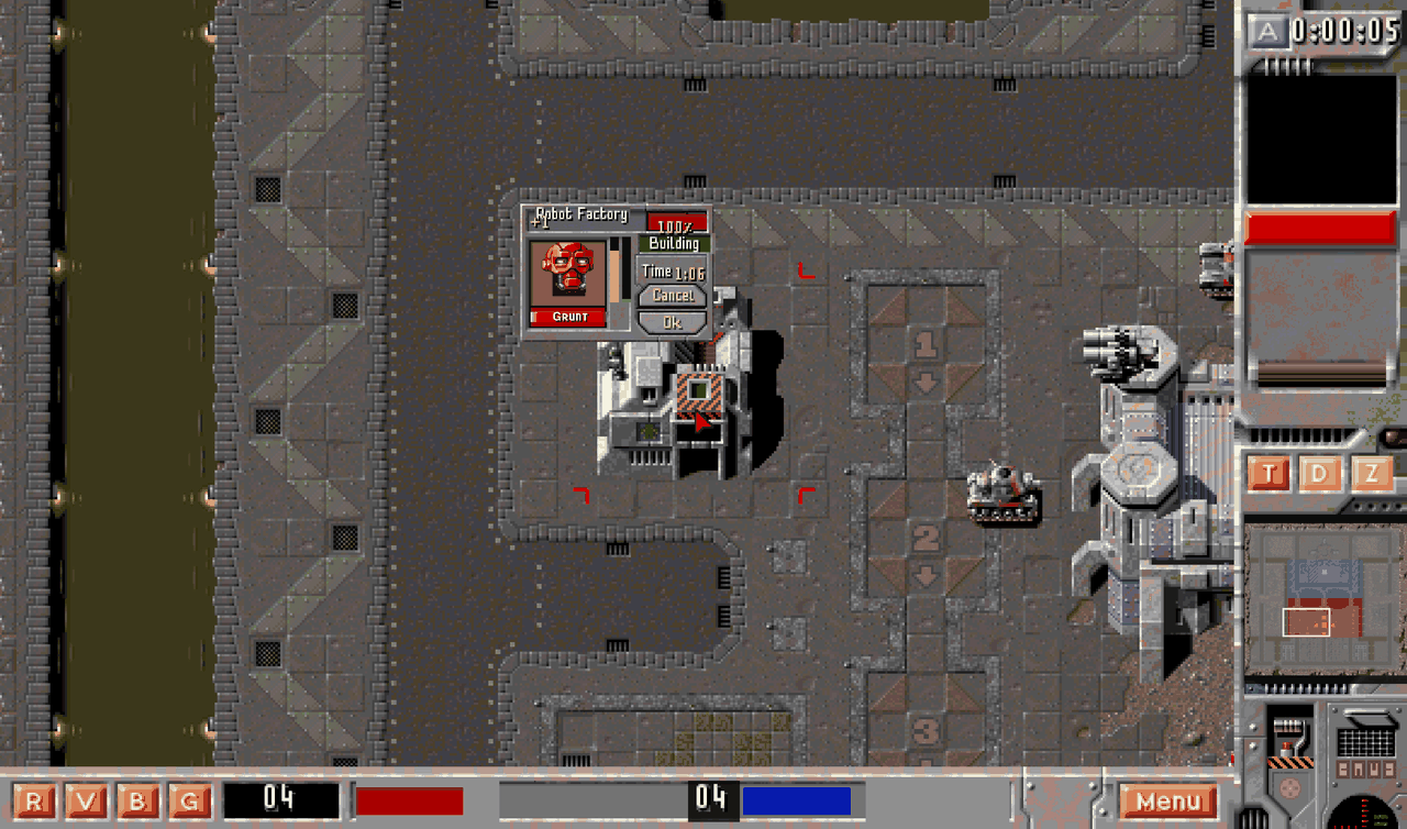 A robot factory building on the city planet
